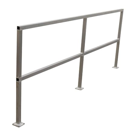 Vestil ALUMINUM SAFETY HANDRAIL NO TOEBOARD 108 IN SQ-A-108